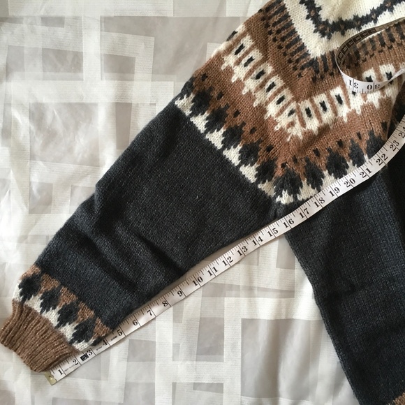 NWOT Alpaca Connection Button Up Cardigan Sweater Fair Isles. - Picture 7 of 7